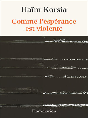 cover image of Comme l'espérance est violente